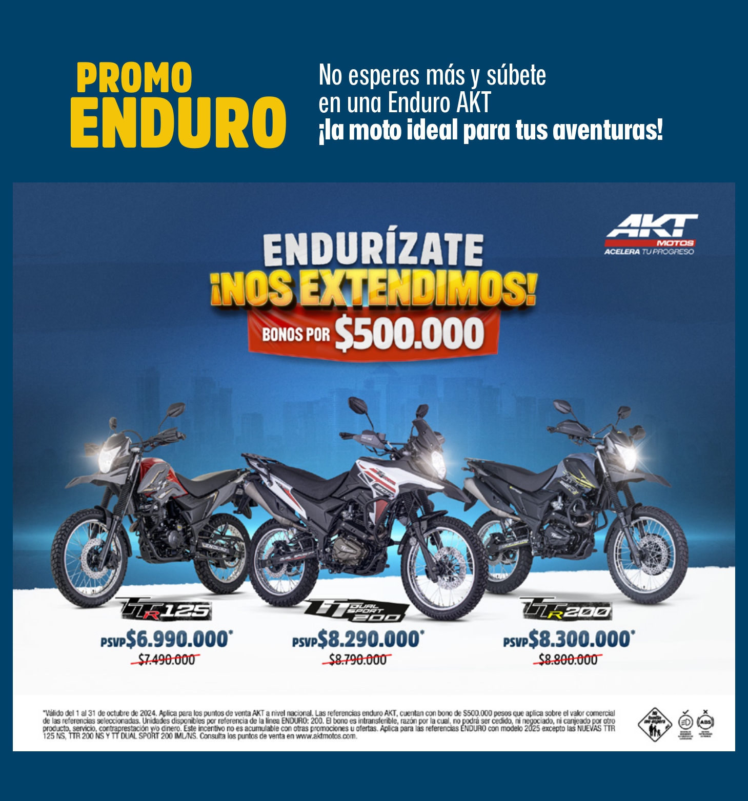 PROMOCIONES AKT ENDURO